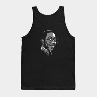 Jaleel White greyscale Tank Top